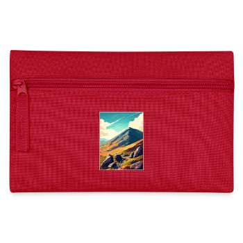 Mourne Mountains Aonb Travel Poster Souvenir WPA - Pencil Case - red - Front