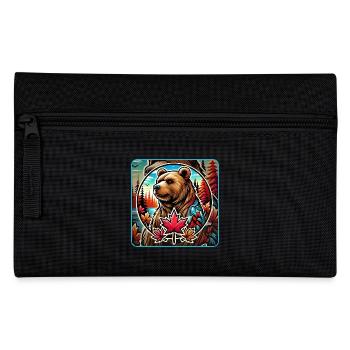 Kanada Bär Natur Design - Federtasche - Schwarz - Vorne