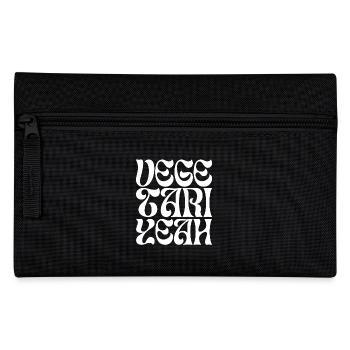 VegetariYEAH - Federtasche - Schwarz - Vorne