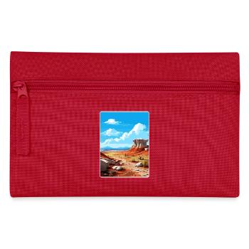 Petrified Forest Nationalpark Arizona Travel Card - Federtasche - Rot - Vorne