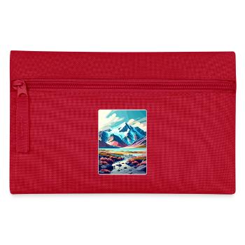 Wrangell St Elias National Park Travel Poster WPA - Pencil Case - red - Front