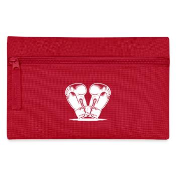 Boxhandschuhe bereit für den nächsten Boxkampf - Federtasche - Rot - Vorne