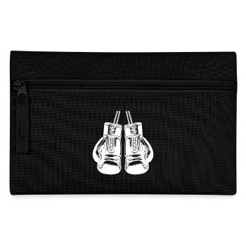 Old Boxing Gloves Classic Martial Arts Accessories - Pencil Case - black - Front