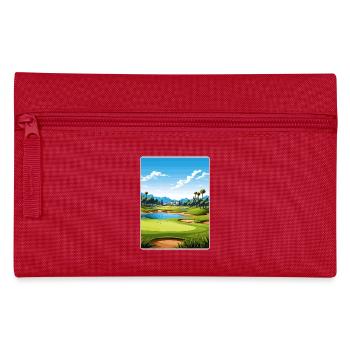 Riviera Country Club Golf Reise Poster Souvenir - Federtasche - Rot - Vorne