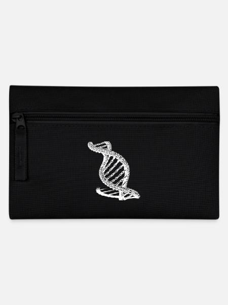 Ungewöhnliche Ketten DNA Kette - Federtasche - Schwarz