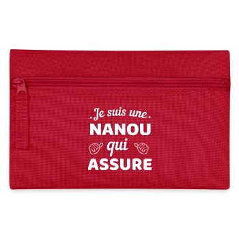 T-shirt Affirmation Humor Nanou - Trousse - rouge - Devant
