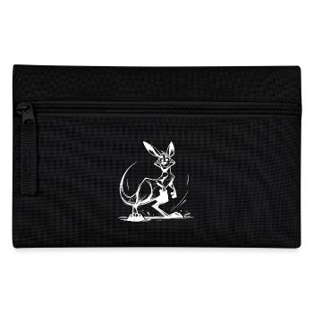 Australisches Känguru Bleistift Zeichnung - Federtasche - Schwarz - Vorne