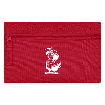 Little Cute Parrot Kids Pencil Drawing - Pencil Case - red - Front