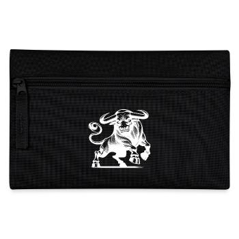 Taureau fort maléfique avec d’énormes cornes - Trousse - noir - Devant