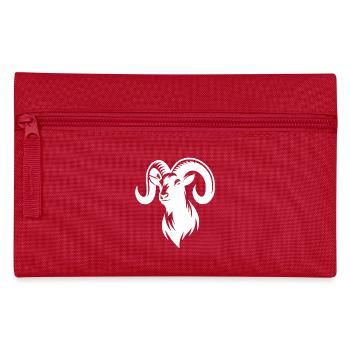 bouc avec d’énormes cornes - Trousse - rouge - Devant