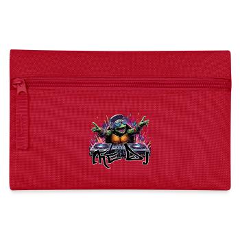 Turtle The DJ Music Gift - Pencil Case - red - Front