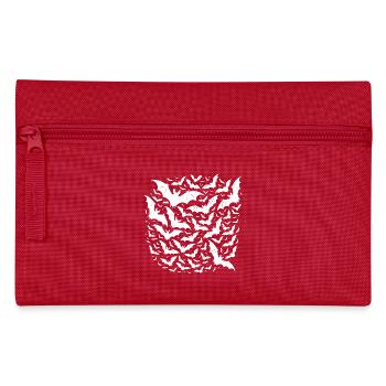 Wild flying bats as a night swarm - Pencil Case - red - Front