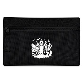 Halloween Night Zombie Cemetery Group - Pencil Case - black - Front