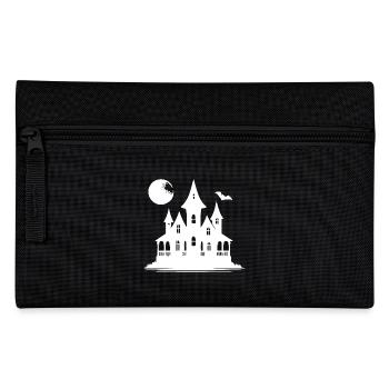 Full Moon Halloween Midnight Kids Haunted House - Pencil Case - black - Front