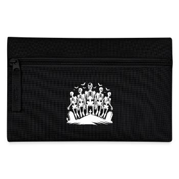 Spooky Skeletons Halloween Cemetery Party - Pencil Case - black - Front
