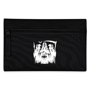Schaurig Halloween Sensenmann Gruppe mit Kürbis - Federtasche - Schwarz - Vorne