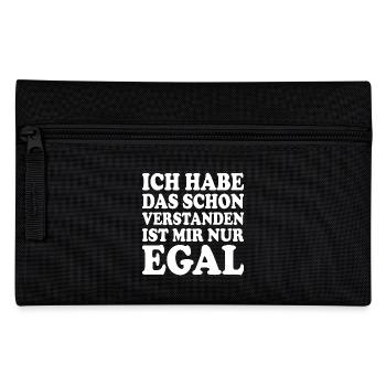 ich habe das schon verstanden ist mir nur egal - Federtasche - Schwarz - Vorne