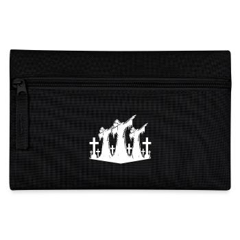 Dabbing des fantômes d’Halloween dans le cimetière - Trousse - noir - Devant