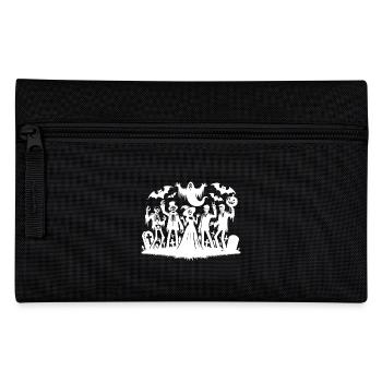 Fête drôle d’Halloween avec zombie et fantômes - Trousse - noir - Devant