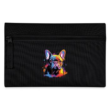 Cute French Bulldog - Pencil Case - black - Front