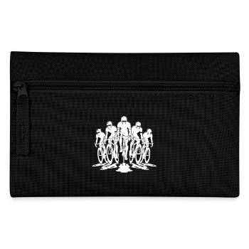Portrait de groupe de cyclistes sur route - Trousse - noir - Devant