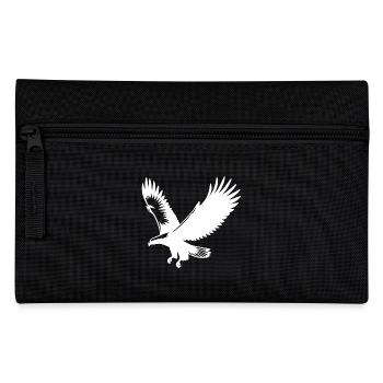 Eagle up with huge wings in the wind - Pencil Case - black - Front