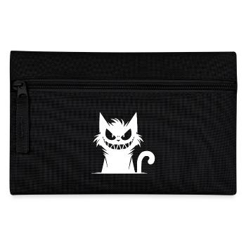 Méchant chat trompeur avec un regard fou - Trousse - noir - Devant