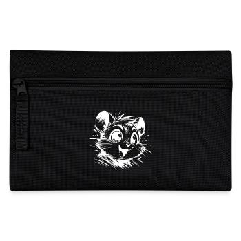 Kids Hamster Funny Baby Drawing - Pencil Case - black - Front