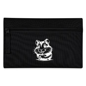 Bébé hamster mignon enfants dessin - Trousse - noir - Devant