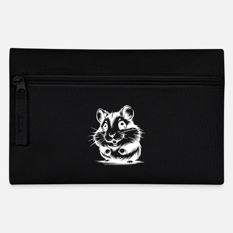 Bébé hamster mignon enfants dessin - Trousse - noir