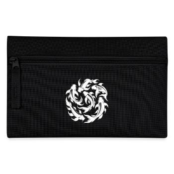 Lots of koi carp swimming in circles - Pencil Case - black - Front