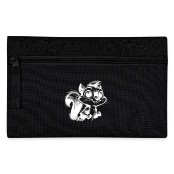 Baby Kids Squirrel Pencil Sketch - Pencil Case - black - Front