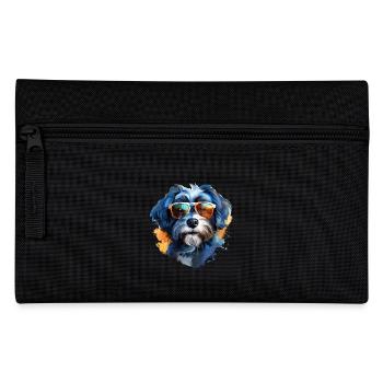 Bolonka Zwetna mit Sonnenbrille - Federtasche - Schwarz - Vorne