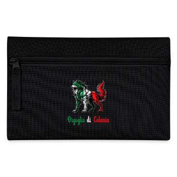 Der stolz von Catania Italien Flagge - Federtasche - Schwarz - Vorne