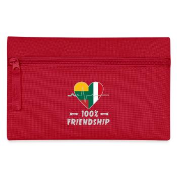 Lithuania and Italy 100% friendship - Pencil Case - red - Front