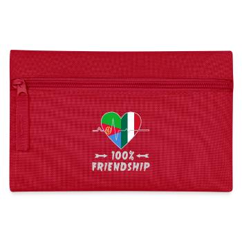 Eritrea and Italy 100% friendship - Pencil Case - red - Front