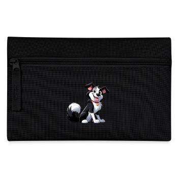 Border Collie 5 - Pencil Case - black - Front