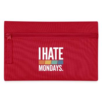 I Hate Mondays - Pencil Case - red - Front