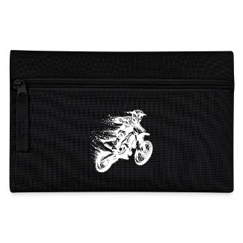 Off-Road Machine Motorsport Hobby Tattoo Style - Pencil Case - black - Front
