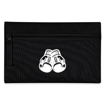 Martial Arts Accessories Classic Old Boxing Gloves - Pencil Case - black - Front