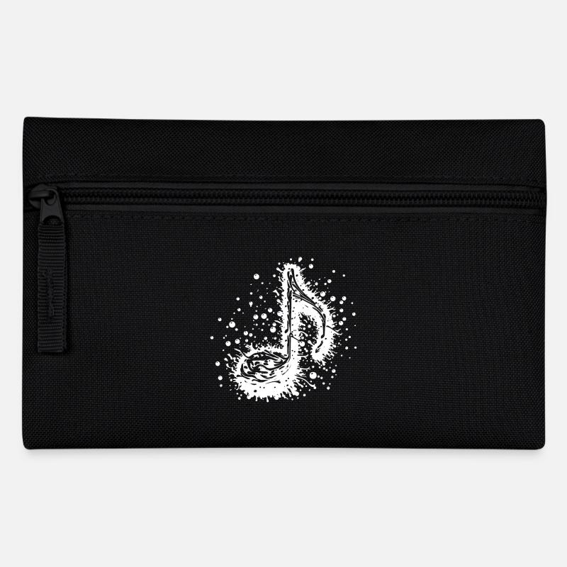 Music Sheet Music Tattoo Splash - Pencil Case - black