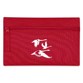 Groupe de cygnes chanteurs volants - Trousse - rouge - Devant