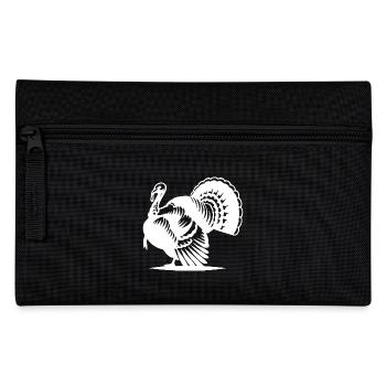 Classic turkey style with large plumage - Pencil Case - black - Front