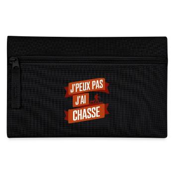 Jäger Ich kann nicht Ich habe gejagt Jagd - Federtasche - Schwarz - Vorne