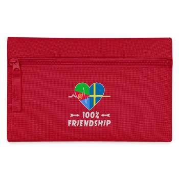 Eritrea and Sweden 100% friendship - Pencil Case - red - Front