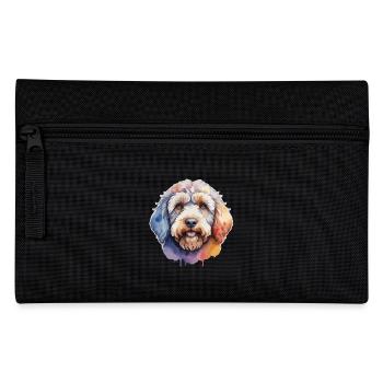 Labradoodle Dog Cute Colorful - Pencil Case - black - Front