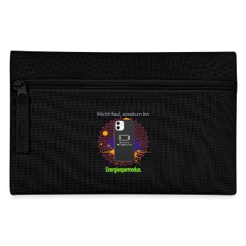 Energiesparmodus - Federtasche - Schwarz - Vorne