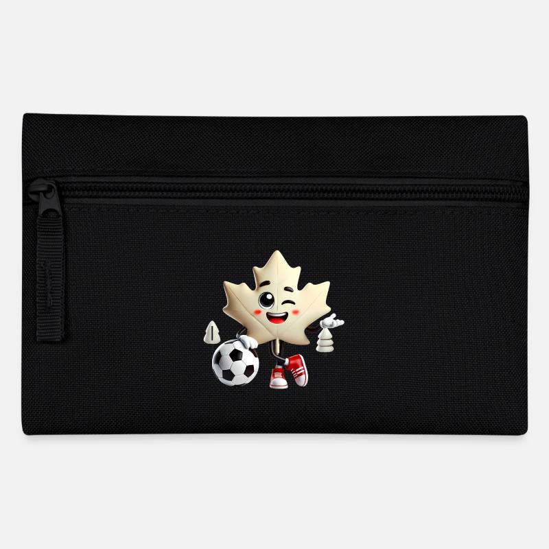 Mascotte de soccer de la feuille d’érable du Canada - Trousse - noir