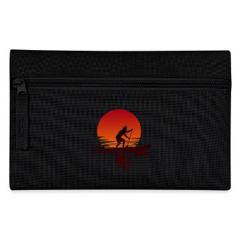 Stand Up Paddle Sunset - Pencil Case - black - Front