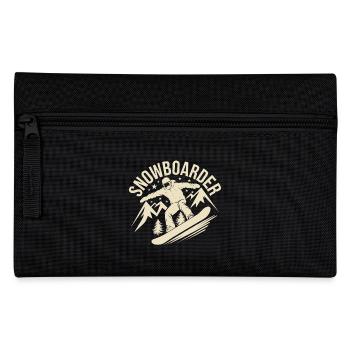 Snowboard Snowboarder Snowboarden Wintersport - Federtasche - Schwarz - Vorne